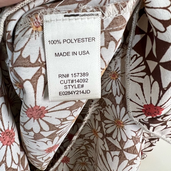 Altar’d State Brown Floral Dress, Large - Picture 6 of 6